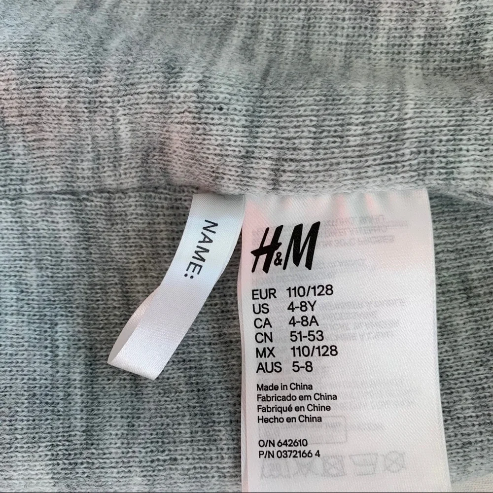 H&M Kids Double-layer hat / beanie. Gray. 4-8